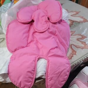 Infant Snuzzler Infant Support for Car Seats and Strollers Velboa Pink by Summer